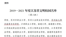 喜報！华信娱乐平台榮獲2019-2021年度“江蘇省文明校園”稱號